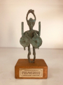 Trofeo Bronzetto Nuragico h. 15 cm.